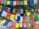 Tibetan prayer flags on strings.