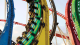 Motion blur of a roller coaster