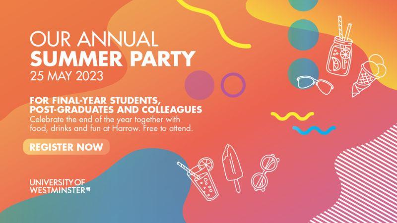 Register now for our annual summer party