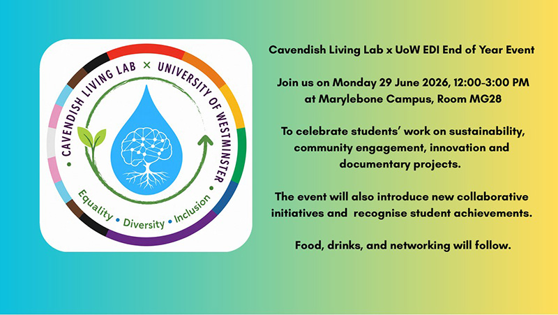 Cavendish Living Lab x UoW EDI End of Year Showcase