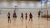 Girls playing volleyball