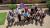 Group of students outside in Barcelona, taking part in Westminster Working Cultures