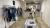 Manon Planche and Emily Eby's pop-up shop with a rack of clothes and the girls smiling with their arms up