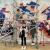 Our students painting the new Harrow Mural in the Forum