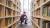 student browsing books in cavendish library