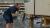 Technician using a drill