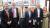 Steve Rosenberg and Tim Davie with the University of Westminster team