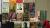 A display of various 'revolutionary tea towels' on sale at the conference. 