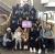 Group of Westminster students sitting on stairs.