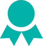 Awards icon in turquoise