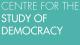 Centre for the Study of Democracy text on teal background