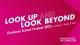 Look Up and Look Beyond festival flyer with pink background
