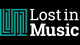 A logo with a geometric drawing with the title 'Lost in Music'