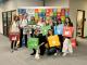 Group photo of Westminster Working Cultures delegation with Sustainable Development Goal cubes in their hands