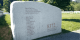 Commemorative stone at the Srebrenica-Potočari Memorial Center in Bosnia