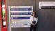 Photo of Westminster student Victoria Ramirez outside her office at IOM Headquarters in Geneva