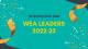 WEA Leaders 2022-23 flyer with confetti