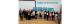 Humanities students holding up their certificates