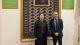 Professor Andrew Linn with Ms Gulnabat Gurdova, Head of the Department of International Collaboration, Ministry of Education