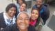 Former student Avril Nanton pictured with others