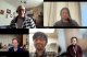 a group of people on digital webcams 