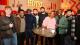 Group photo of Dr Mykaell Riley with students who worked on the Boarders Series 2 soundtrack.