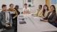 Six Westminster student mentees sit around a white rectangular table with Midhusa Mohan from Cognizant on the right.