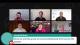 Screenshot of panellists on online webinar about the impact of COVID-19 on the events industry