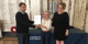 Pamela Mayorcas awarding the Pamela Mayorcas Prize to a past winner 