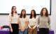 A group of females standing together