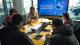 Picture of a group of students participating in the Sony Games Design Club.
