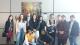 Students pose for a group photo at the imaging centre at the EMBL in Heidelberg.