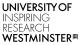University of Westminster Inspiring Research logo