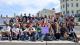 Group photo of students on a Westminster Working Cultures trip to Margate