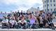 Picture of students posing for a group photo on the Westminster Working Cultures trip in June 2022.