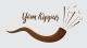 Yom kippur illustration with traditional horn 'shofar'