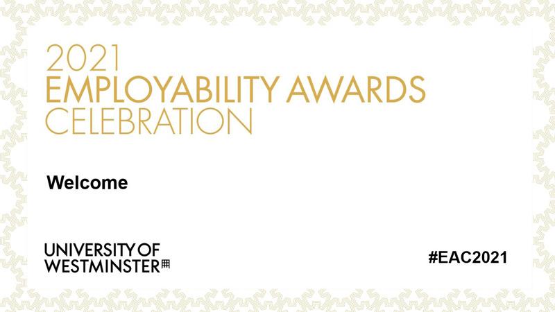 2021 Employability Awards celebration poster