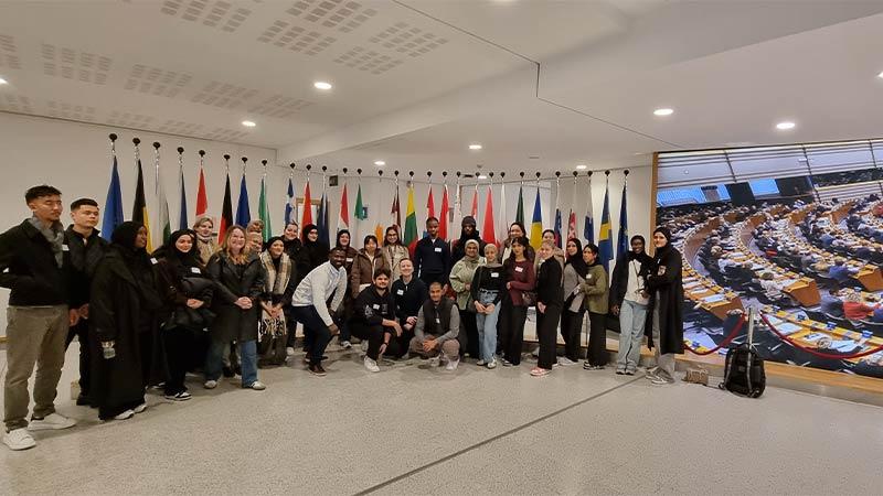 Accounting Brussels trip group photo