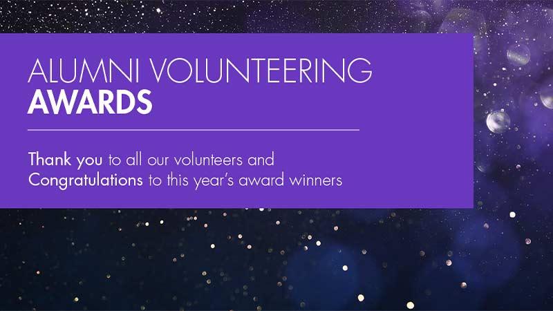Alumni Volunteering Awards 2025 thank you