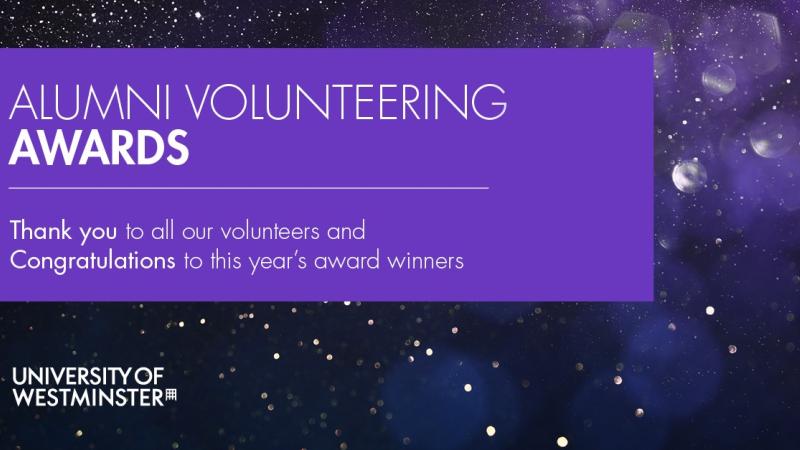 Alumni Volunteering Awards - Thank you to the volunteers and congratulations to this year's winners