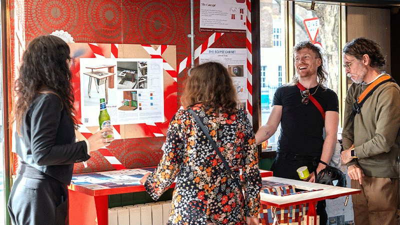 Architecture students on Tower Tavern redevelopment