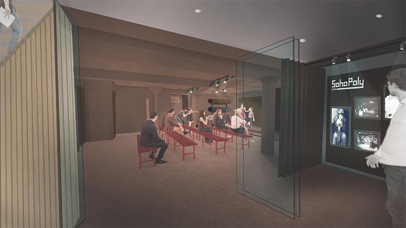 An artist's impression of the Soho Poly theatre after it reopens.
