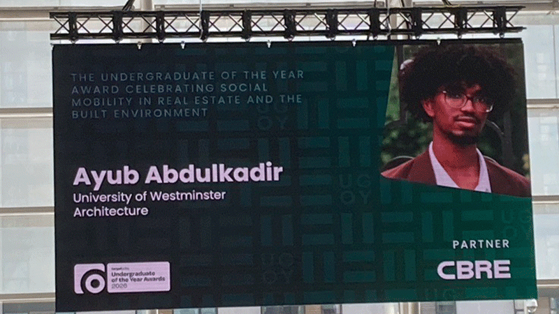 Ayub Abdulkadir wins Undergraduate of the Year