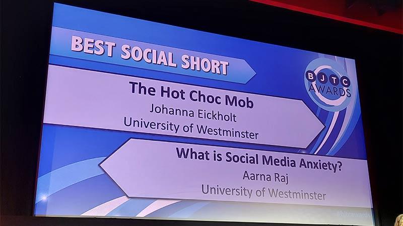 Best Social Short Video winners