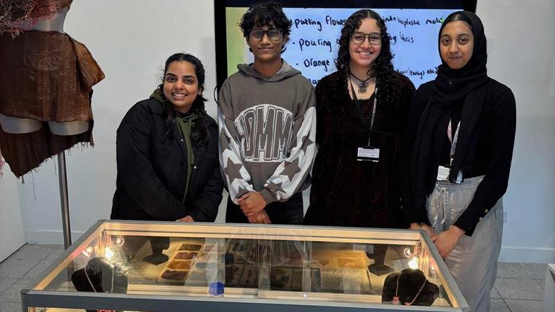 CLL exhibition group photo of students
