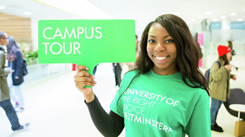 Campus tours at the University of Westminster