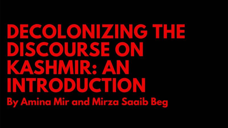 Decolonizing the discourse on Kashmir poster