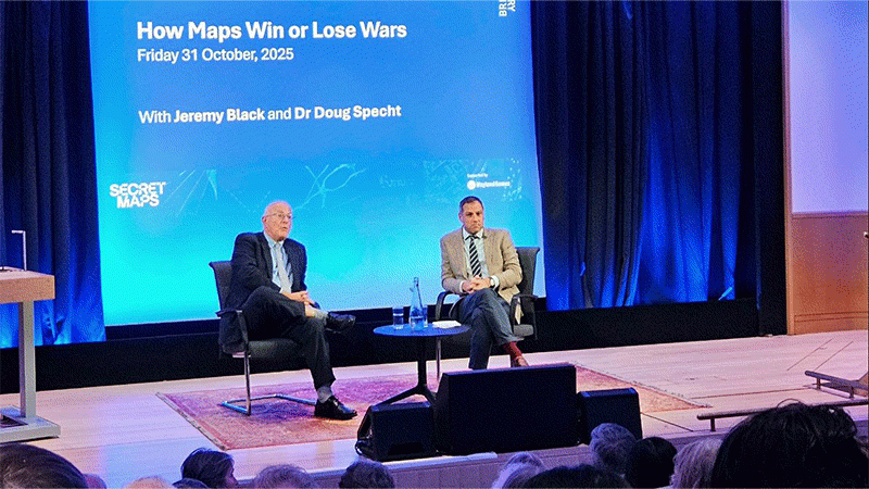Doug Specht at British Library panel on secret maps