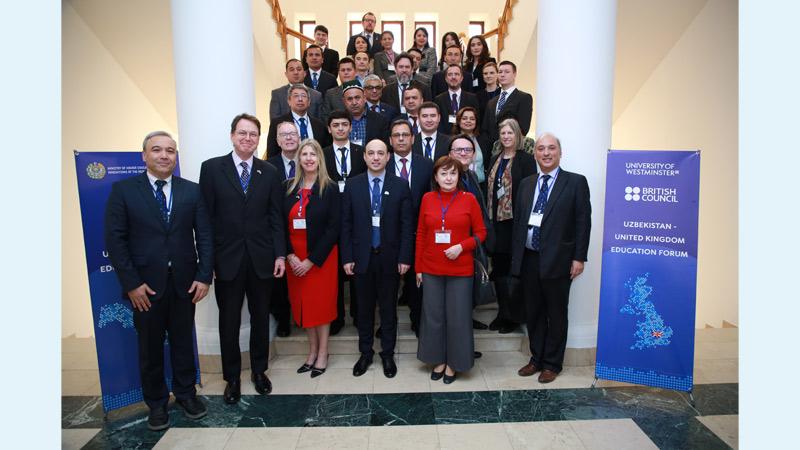 A picture from the opening of the first Uzbek-UK Education Forum.