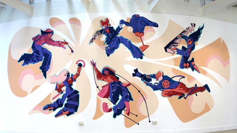 Harrow mural painting